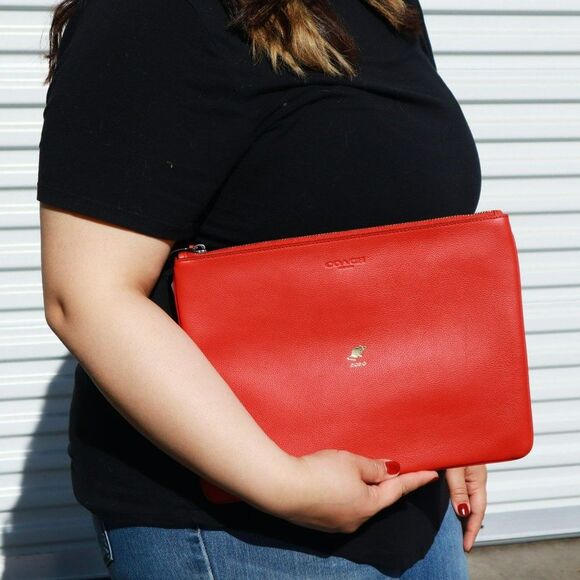 NEW Coach YEAR OF RAT Limited Edition Oversize Travel Organizer Pouch - Picture 2 of 9